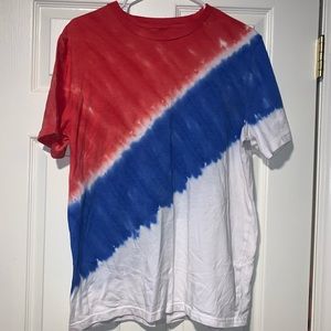 Red, white, and blue Tye Dye Tee
